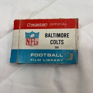 Vintage Ragstan NFL Baltimore Colts Film Library 8MM 3941